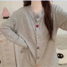 Ano novo engrossado Cashmere feminino Homewear terno coreano estilo simples primavera verão outono inverno pijamas