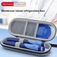 Saco Refrigerador De Insulina Portátil , Adequado Para Pacientes Diabéticos , Refrigeração De Grande Capacidade , Caixa