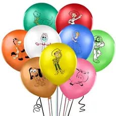 Conjunto de 18 balões de látex com tema Toy Story, Buzz Lightyear e Woody, para decoração de festa de aniversário infant