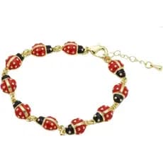 Pulseira Feminina de Joaninha Y2K, Pulseiras de Joaninha, Estilo Caprichoso, Estética dos Anos 2000, Acessórios Divertid