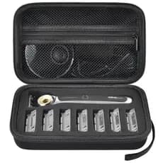 Estojo de Viagem PAIYULE Compatível com Lâmina Aquecida Gillette para Homens, Suporte para Kit de Barbear Inicial para R
