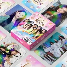 50-124 peças de Photocards NewJeans, Adesivos Holográficos LOMO KPOP Haerin Minji HANNI Danelle HYEIN da UWTI