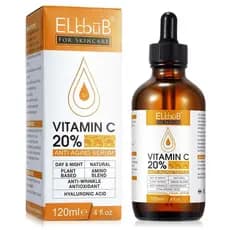 Sérum Facial Premium com 20% de Vitamina C, Ácido Hialurônico, Retinol e Aminoácidos - Aumenta Colágeno YFCI