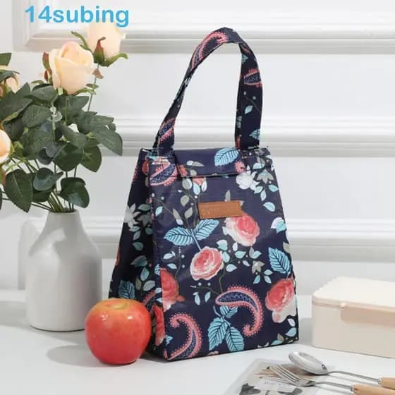Bolsa Térmica para Almoço SUBING, Bolsa de Piquenique com Forro de Papel Alumínio Isolante, Bolsa de Trabalho Impermeáve