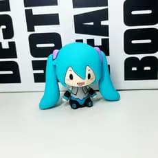 Kawaii Hatsune Miku VOCALOID Fufu Chibi Estatueta Dos Desenhos Animados Boneca Desktop Ornamento Figuras De Ação Modelos