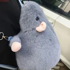 Mochila JUNYUE Flower Branch Rat , Bolsa Escolar De Figura De Animal De Desenho Animado Com Design Realista , Grande Cap