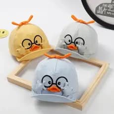 Verão Crianças Malha Bonés De Beisebol Bebê Adorável Dos Desenhos Animados Pato Algodão Chapéus Menina Meninos Ao Ar Liv