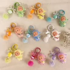 Reunindo Estrela M Grânulo Chaveiro Boneca De Pelúcia DIY Bonito Telefone Charme Decoração Criativa