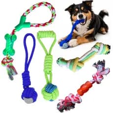 Brinquedos de corda para cachorros mordedor puxador pet