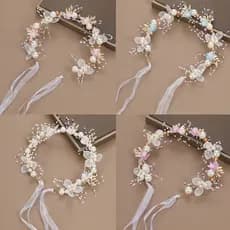 1PC Princesa Flor Coroa Para Meninas Fada Festa De Aniversário Acessórios O Cabelo Bandana