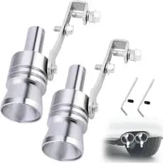 Apito Turbo para Tubo de Escape 2 Peças, Apito de Escape Turbo para Carro Aorplim, Tamanho XL, Liga de Alumínio, Apito U