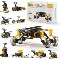 Brinquedos Educativos STEM 25 em 1 com Energia Solar para Meninos de 8 a 12 Anos, Kits de Ciência e Robôs para Idades de