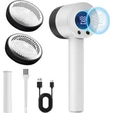 Removedor de Pelos Heepsion, 10700 RPM, com Cabeça de 6 Lâminas, Rolo de Remoção de Pelos Oculto, Removedor de Pelos com