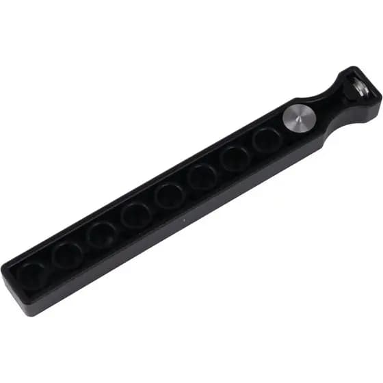 Ferramenta de Perfuração para Cabeça de Bumbo Yibuy, Ajustável para Furos de 2-10", 139x17x12mm, Preta