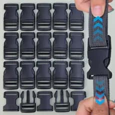 5-20 Pcs Fivela De Desmontagem De Cinta-Liberação De Plástico Tri-Glide Slider-Clipe De Fivelas-Gancho De Anel Ajustador
