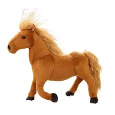 Brinquedo De Pelúcia De Cavalo Fofo , Animal Pônei De Simulação , Adereços De Fotografia Criativa , Presente De Aniversá