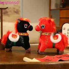 Animal De Pelúcia Do Mascote Cavalo De KENTONSD , Boneca Macia Luxuoso Estilo Chinês , Confortável