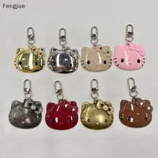 Fengjue Kawaii Dos Desenhos Animados KT Gato Chaveiro Pingente Retro Bonito Para Mulheres Meninas Criativo Bolsa Decoraç