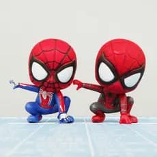 1 Peça 7.5cm Homem-Aranha : Regresso A Casa Os Vingadores Anime Figura De Ferro Versão Q Figuras De Ação PVC Modelo Bone