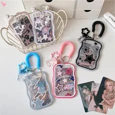 Pasta de armazenamento de cartões fotográficos de Kpop, organizador de fotos de ídolos em acrílico
