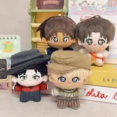 10cm Detetive Conan Heiji Hattori E Kazuha Toyama Boneca De Algodão Bonito Anime Chaveiro De Pelúcia Macio NuNu Corpo Fi