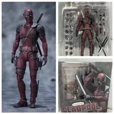 Marvel Anime X-Men Deadpool 2 Wade Winston Wilson SHF Movbilidade Conjunta PVC Figura De Ação Modelo Coleção Decoração B