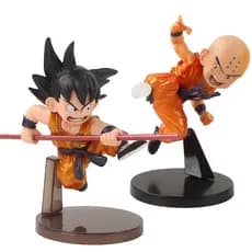 13-13.5cm Dragon Ball Z Childhood Son Goku Kuririn Kakarotto Action Figure PVC Model Dolls Collections Toys Kids Gifts