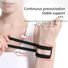 [Fel] Suporte Ajustável Cinta De Pulso Fina Esportes Yoga Faixa Tfcc Rasgo Triangular Fibrocartilagem Lesões Ulnar Fix V