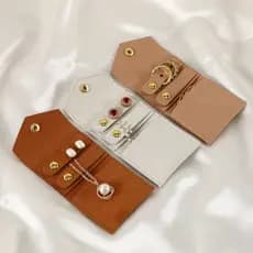 ASHLUYAK Bolsa Multifuncional Para Armazenamento De Joias , Bolsas Rolo De Microfibra , Textura Casa E Tra