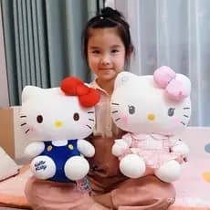 Kitty Anime Brinquedos De Pelúcia Mais Travesseiro Macio Presentes De Aniversário Para Meninas Kawaii Bonecas