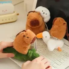 EPOCH1 Capivara Pingente De Pelúcia , Ficar Fio Crocodilo Chaveiro Cão Bonito Engraçado Boneca
