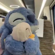 Kawaii Lilo & Stitch Brinquedo De Pelúcia Macio Azul Elf Ponto Boneca Anime Presente