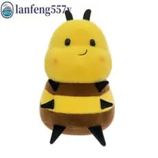 LANFENG Mel Abelha Pelúcia , Animal De Com Asas PLushie , Kawaii Decoração De Casa Brinquedos De Insetos Boneca De Reche