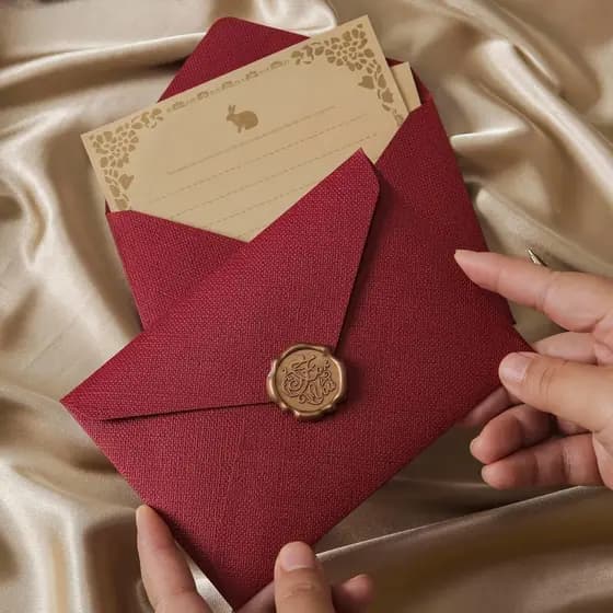 6 Envelopes de Linho Grosso Estilo Vintage, Envelope de Papel Kraft para Carta de Amor Manuscrita, para Enviar a Namorad