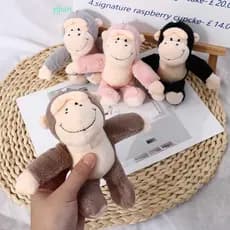 YIJIAN Macaco Chaveiro , Animais De Pelúcia Gorila Orangotango Pele Macia Dos Desenhos Animados Brinquedo