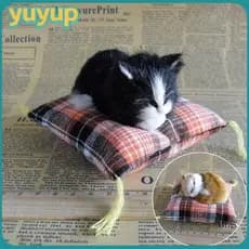Brinquedo de Gato Youyou, Estilo de Dormir, Simulação de Gatinho Realista Kawaii, Brinquedo de Pelúcia de Animal Fofo