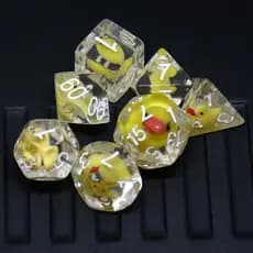 Conjunto de dados para jogos de tabuleiro, 7 dados poliédricos, adequado para jogos de RPG de mesa BW4G