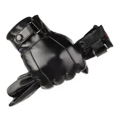 Luvas de Inverno Masculinas em Couro Genuíno para Motocicleta HHBRAX3270 U4OL