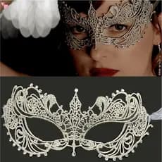 Máscara De Renda Oca Com Fita Princesa Mardi Gras Mascarada Bola De Maquiagem Cosplay Prom Pro