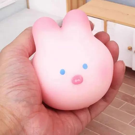 Brinquedo De Apertar De Porco Rosa ADAMES , Pitada Mochi , Coelho Kawaii Desenho Animado Animal Flor De Cerejeira
