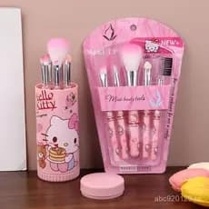 XFTOY 1 Conjunto Kawaii Hello Kitty De Pincéis De Maquiagem Anime Sanrio KT Gato Blush Sobrancelha Lábio Sombra Escova F