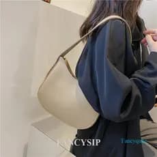 Moda Feminina Sacos De Ombro Casual Feminino Crossbody Mensageiro Couro Do Plutônio Cor Sólida Simples Bolsas E