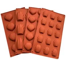 Painel De Silicone Madeleine , Molde Madeline , Bolo Em Forma De Concha