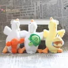 Initiatour Chaveiro De Pelúcia De Pato Fofo Desenho Animado Pode Puxar Lagostins Tartarugas Abelhas Boneca Bolsa De Carr