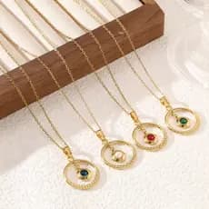 Venda quente versão coreana criativo aço inoxidável pérola pingente clavícula corrente moda High-End luz colar de luxo f