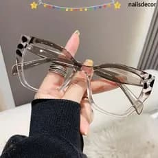 Óculos Quadrados NAILSDECOR, Óculos de Computador Ultraleves Anti-Luz Azul, Armação de Óculos Protetora Retrô 1ELX