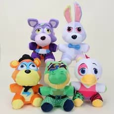 20cm Boneca De Pelúcia Vannie Glamrock Freddy Chica Montgomary Gator Robanne Lobo Recheado Fnaf Brinquedos 1HYQ