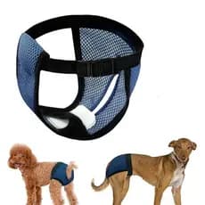Calcinha Sanitária Respirável para Cães Pequenos, Reutilizável e Lavável