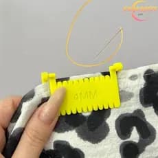 [EL-t] 1 Pcs Projeto Quilting Ferramenta Essencial De Medidor De Costura Para Hemming Edge Stitch Guide Lo Seam Ruler No