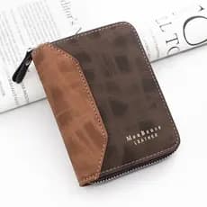 Carteira De Moda Masculina Com Costura Fosca , Estilo Vertical , Porta-Cartões E Moedas & *